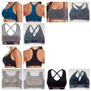 Women’s 6 Pairs of Puma Sports Bras Mostly Size Small